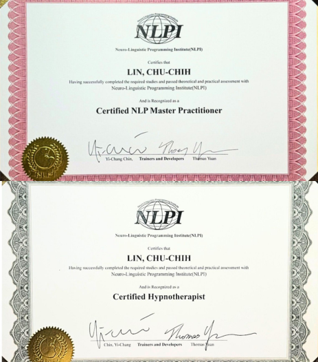 NLPI 神經語言學專業執行師與訓練師認證證書